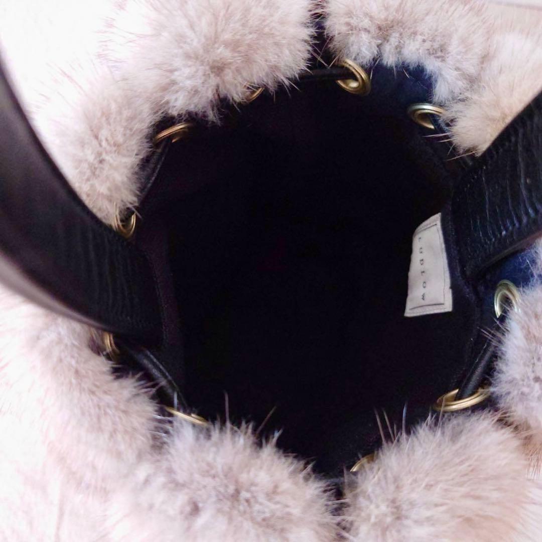 希少‼️ LUDLOW ラドロー ワンハンドル ミンク ファー バッグ - メルカリ