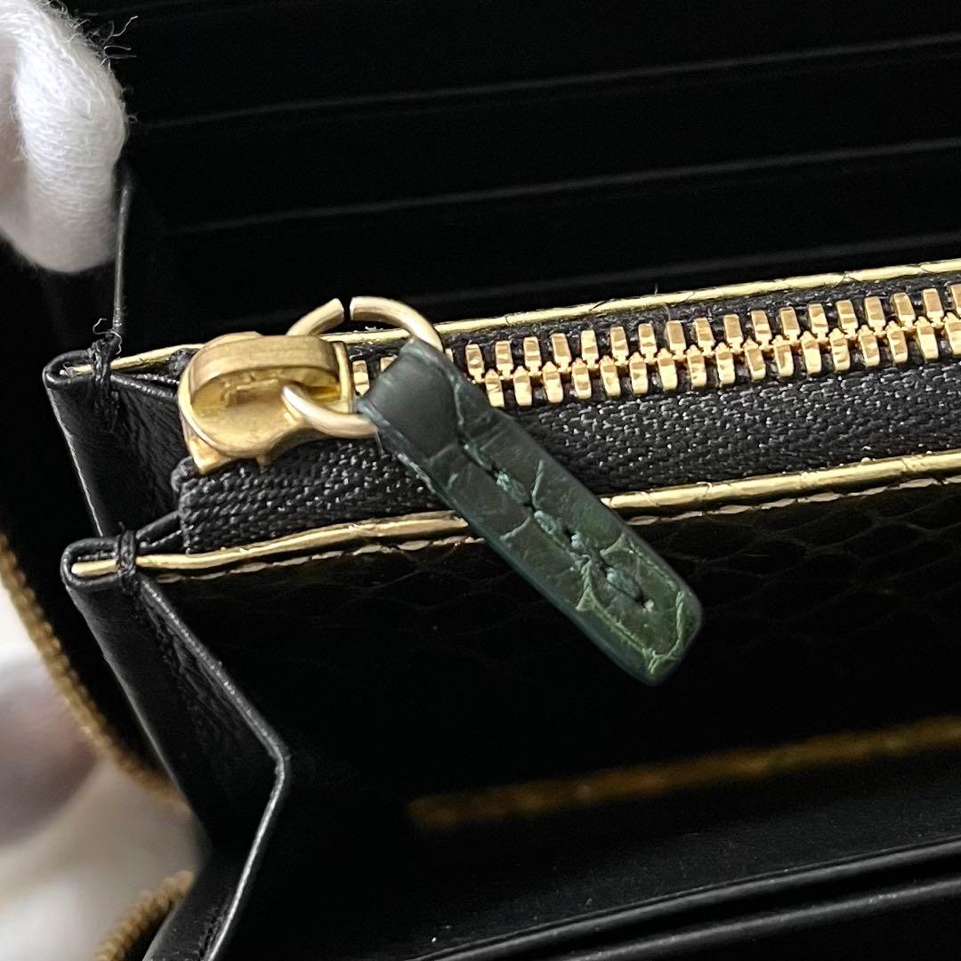 池田工芸 80周年記念 ティラノ クロコダイル 長財布 王者の緑 - メルカリ