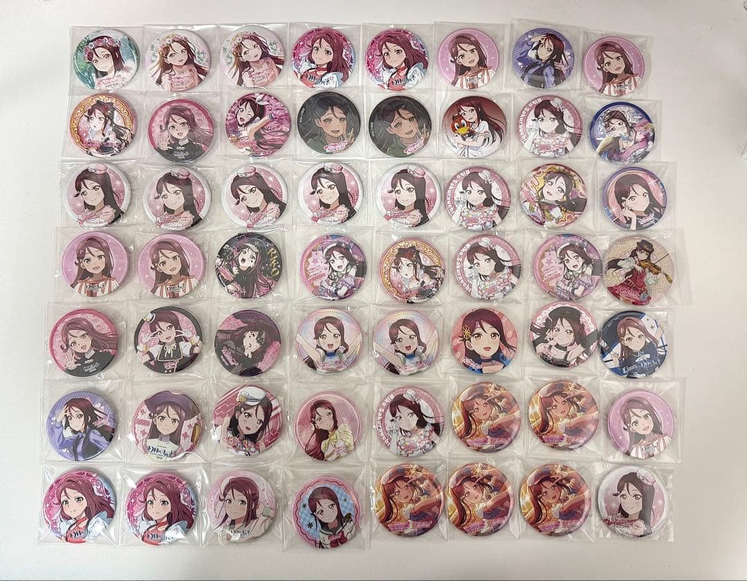 ラブライブ　サンシャイン　Aqours 桜内梨子 缶バッジ　まとめ売り　56枚