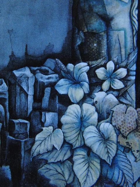 久保田晃二、樹のある風景、希少な画集より、新品高級額