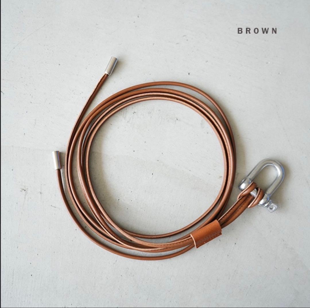 ANCELLMレザーロープベルト　ブラウン ANCELLM/アンセルム/LEATHER ROPE BELT | GARDEN（ガーデン） ｜【公式