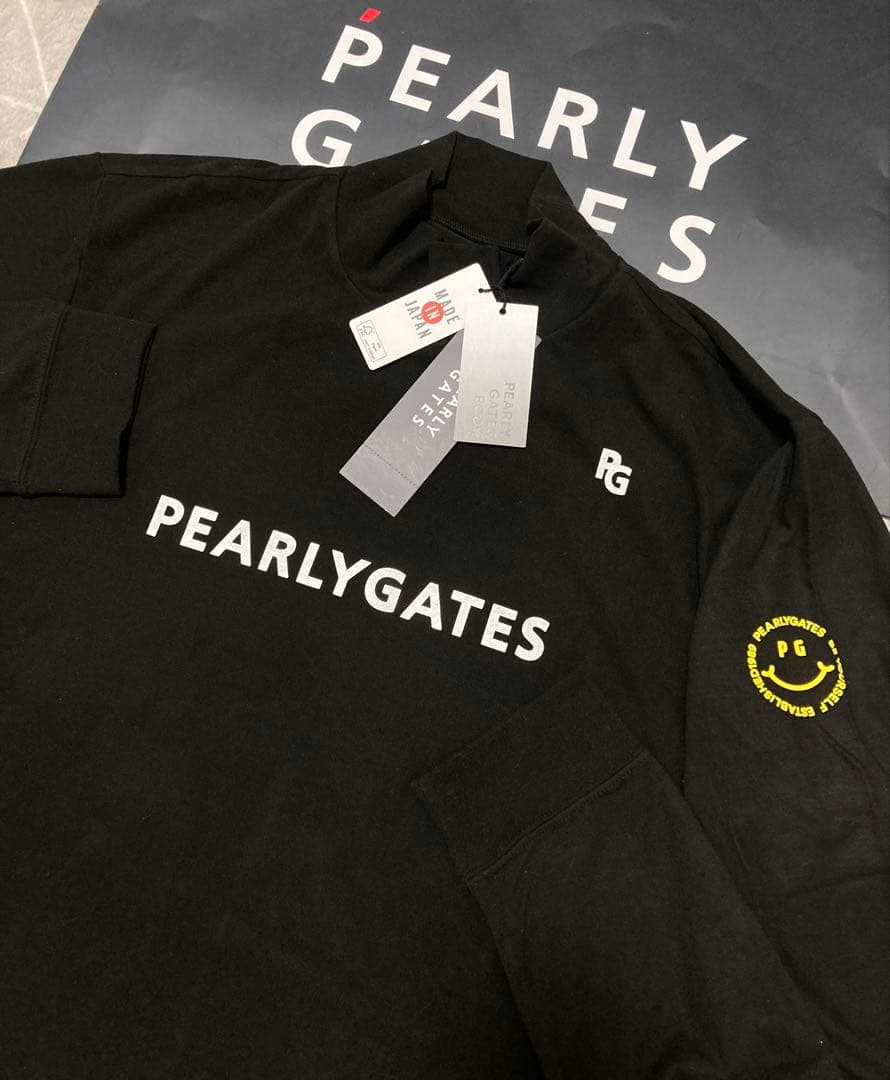 新品 パーリーゲイツ ラグウォームプレミア ハイネックカットソー(7)3L/濃紺