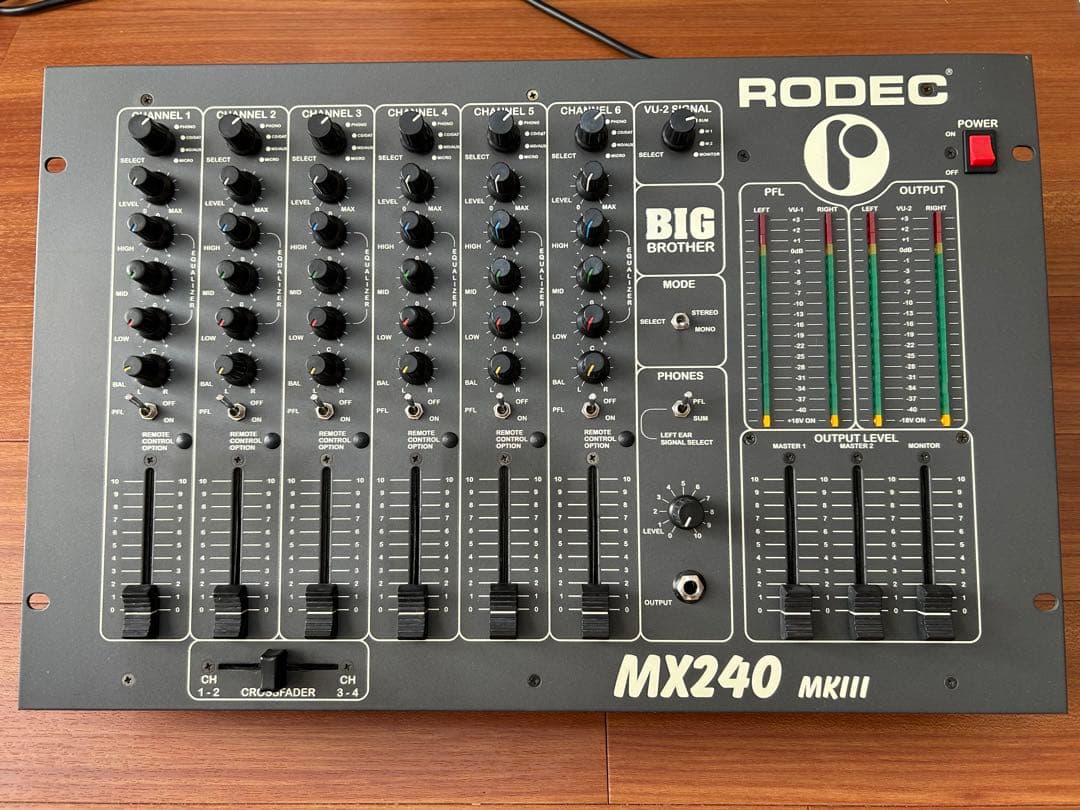 RODEC MX240 MKⅢ BIG BROTHER DJミキサー - メルカリ
