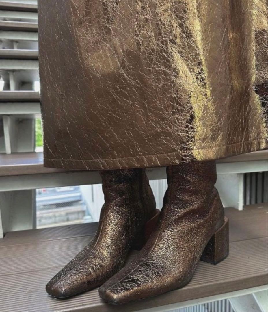 靴 ameri vintage UND CRACKED LLIC BOOTS