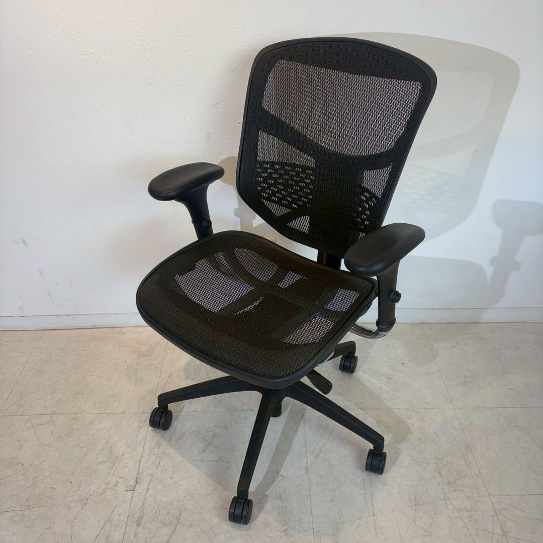 エンジョイ Ergohumanエルゴヒューマン 肘付きオフィスチェア　2/3