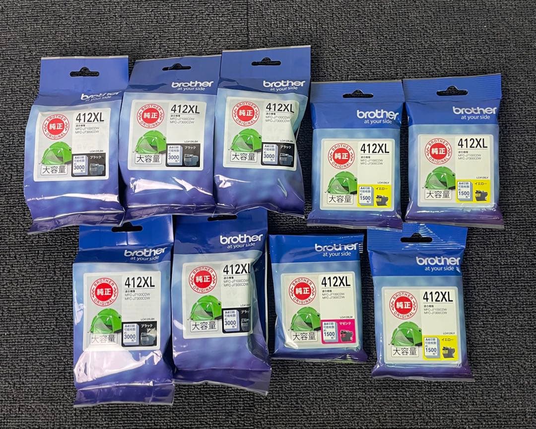 brother ブラザー 412xl 純正 インク 大容量 まとめ ブラック 他