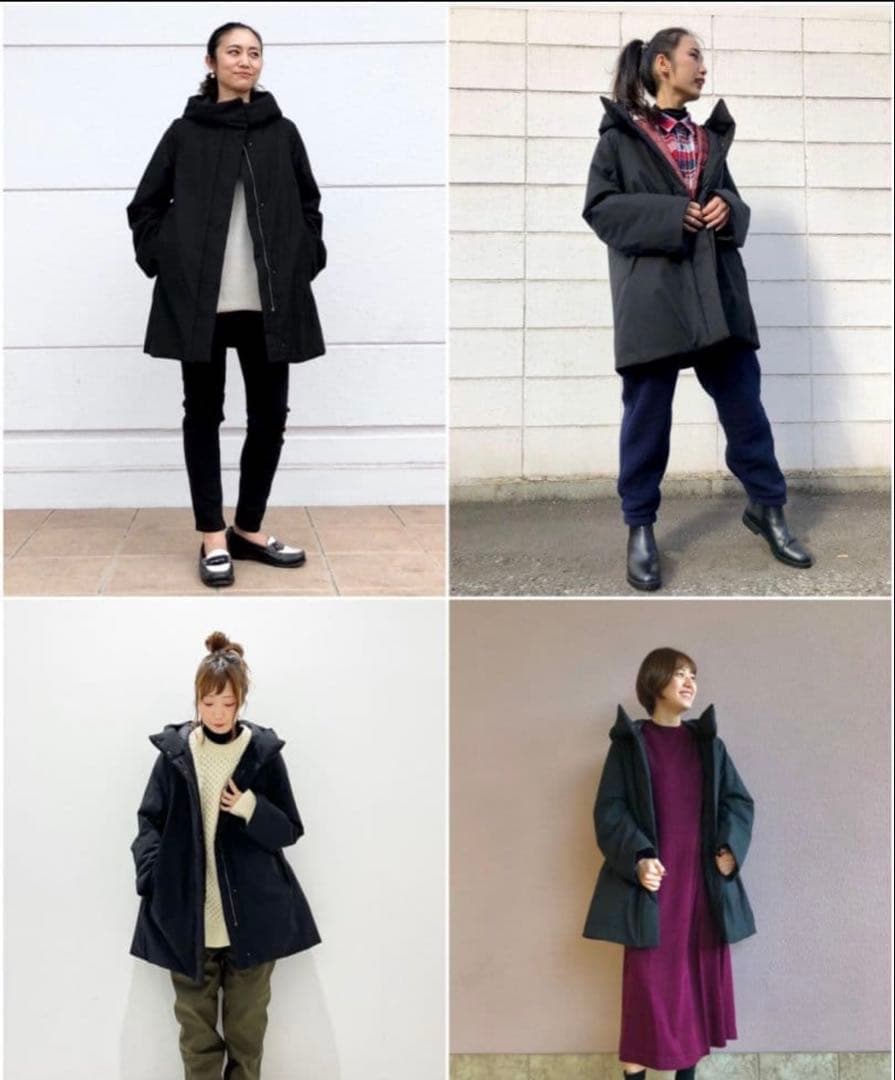 UNIQLO ハイブリッドダウンショートコート ネイビーM 美品 撥水加工