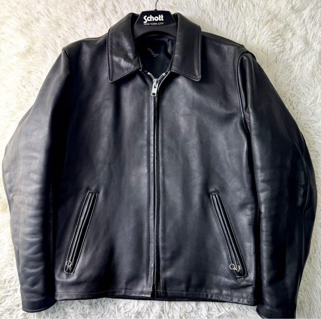 美品/希少　schott トラッカージャケット　652 本革　ブラック　38 楽天市場】【ポイント10倍】Schott ショット トラッカーレザー