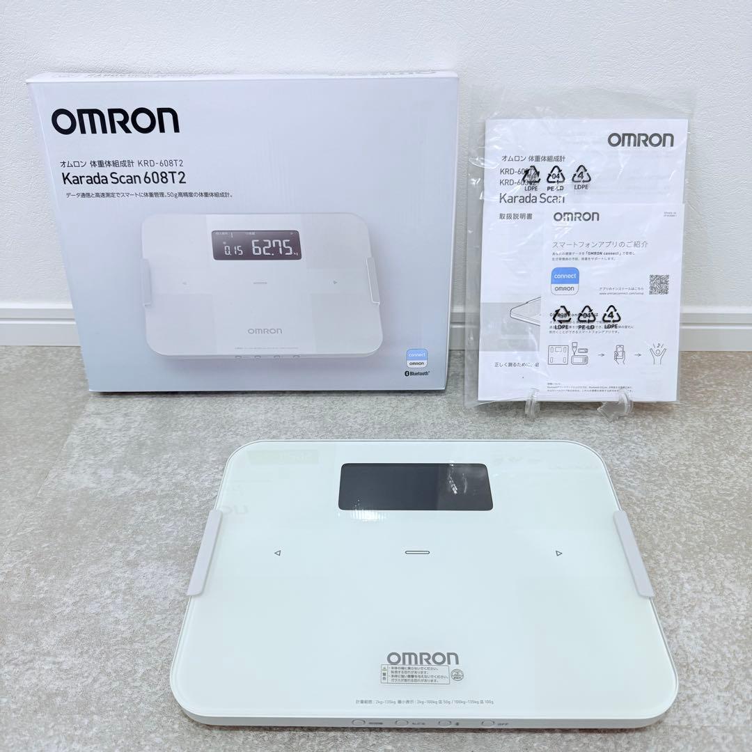 【美品】 オムロン 体重体組成計 KRD-608T2 Karada Scan