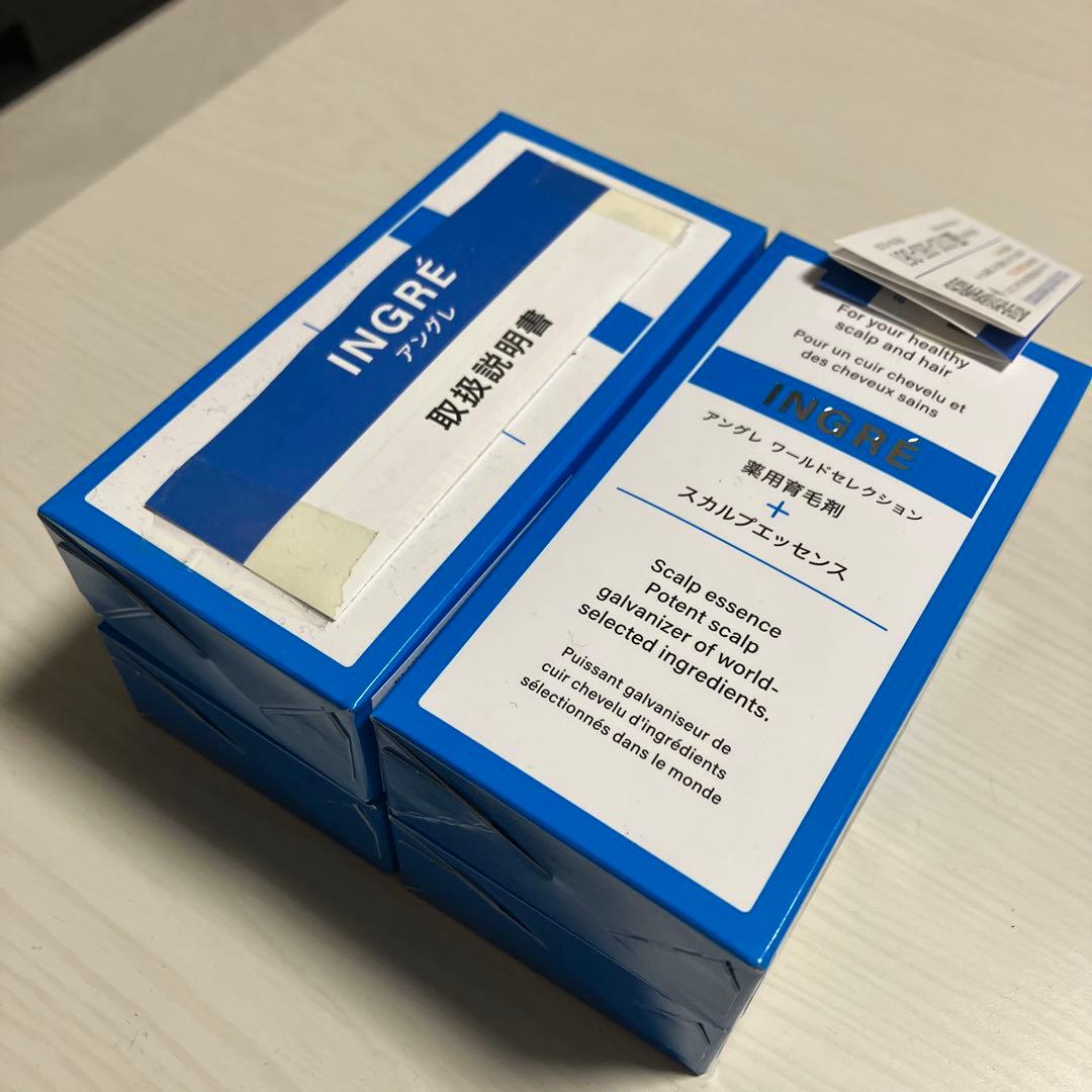 INGRÉ 薬用育毛剤+スカルプエッセンス 40ml 4本セット