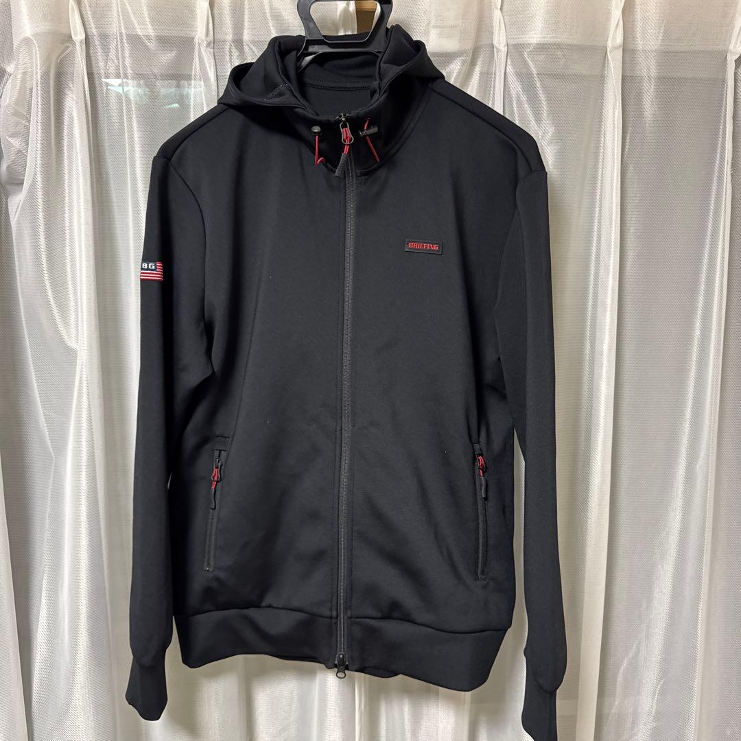 ブリーフィング　フード付きフルジップパーカー　L