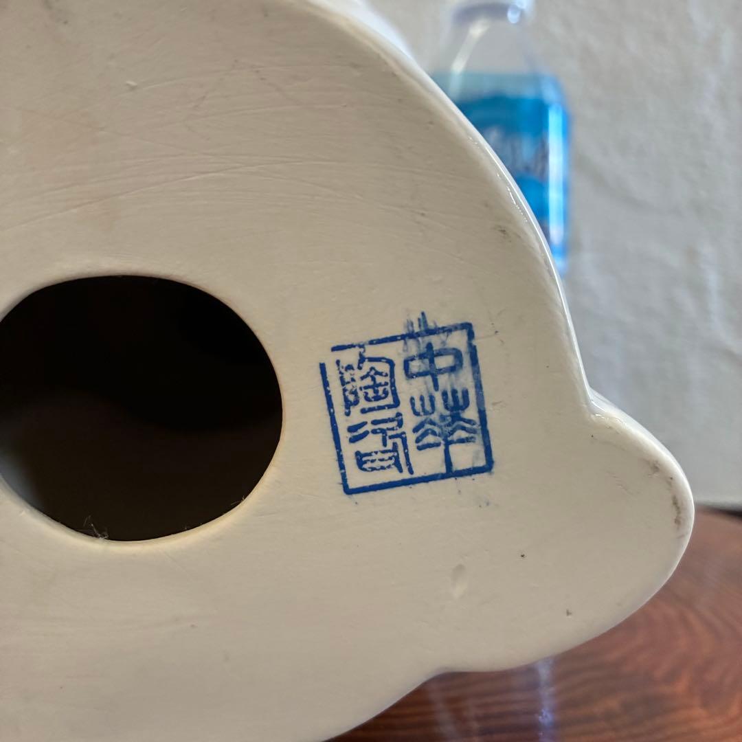 ✴︎ヴィンテージ✴︎古美術 台湾製 白磁 観音様 仏頭 高さ約33cm