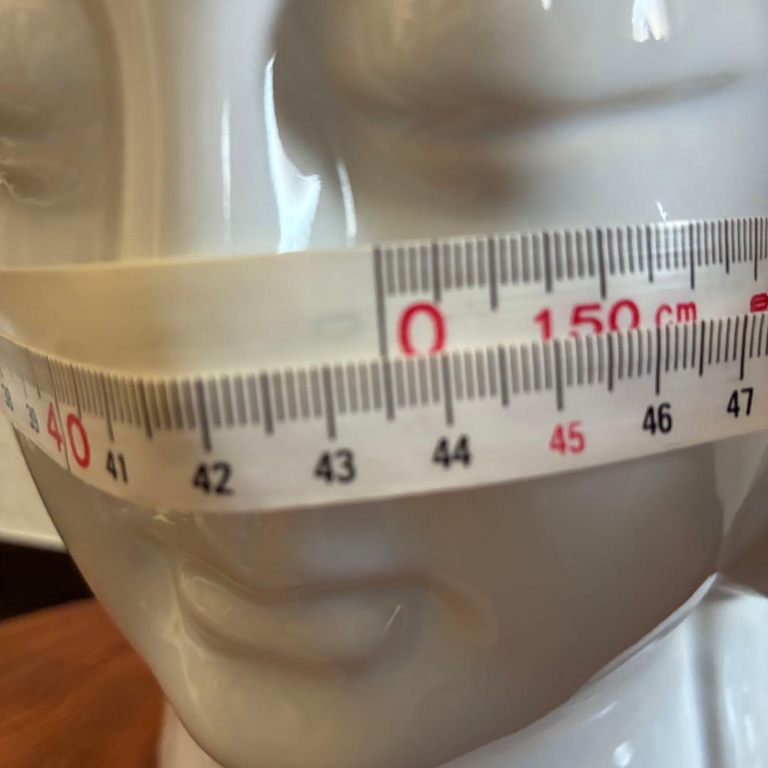 ✴︎ヴィンテージ✴︎古美術 台湾製 白磁 観音様 仏頭 高さ約33cm