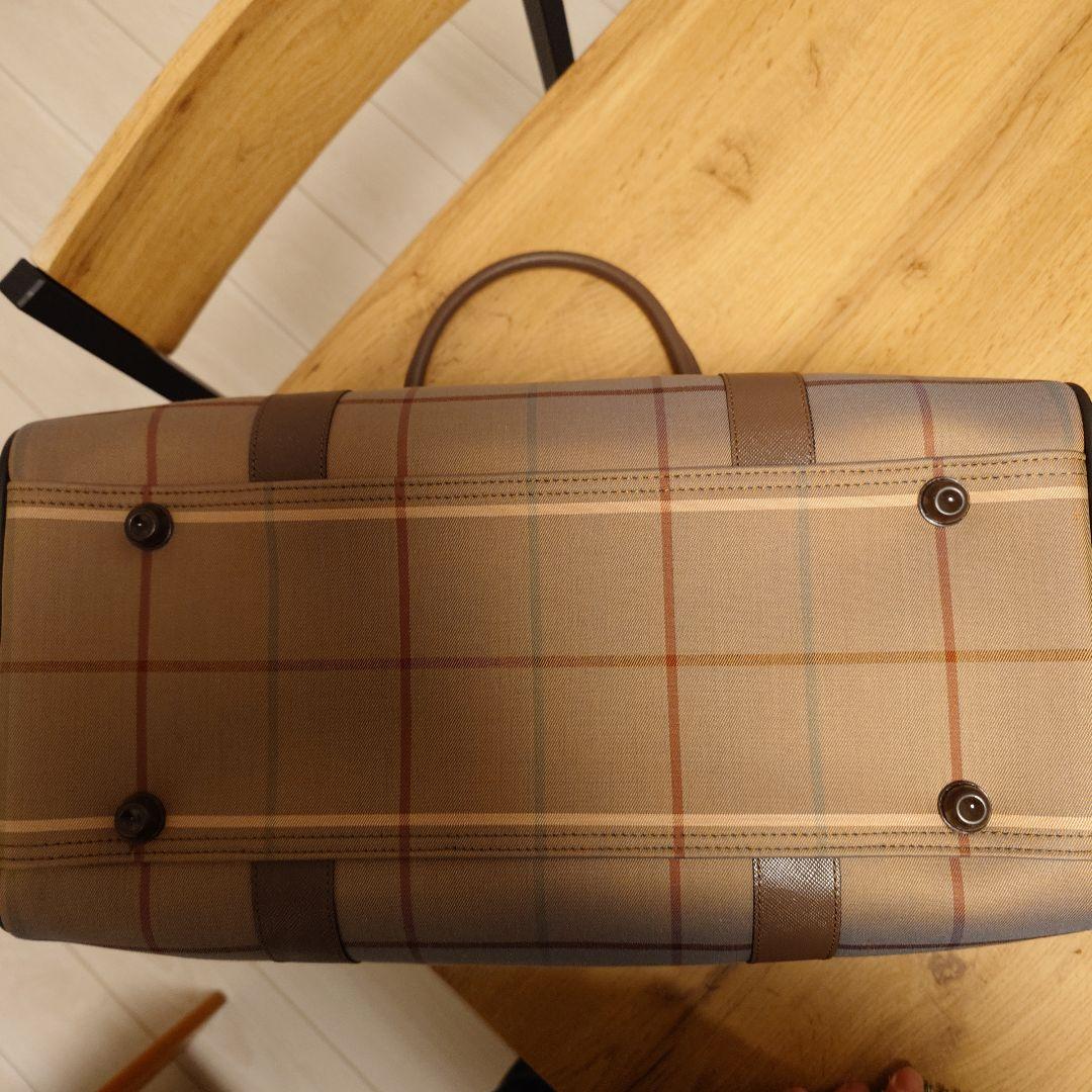 Burberry 未使用品 チェック柄 ボストンバッグ ヴィンテージ - メルカリ