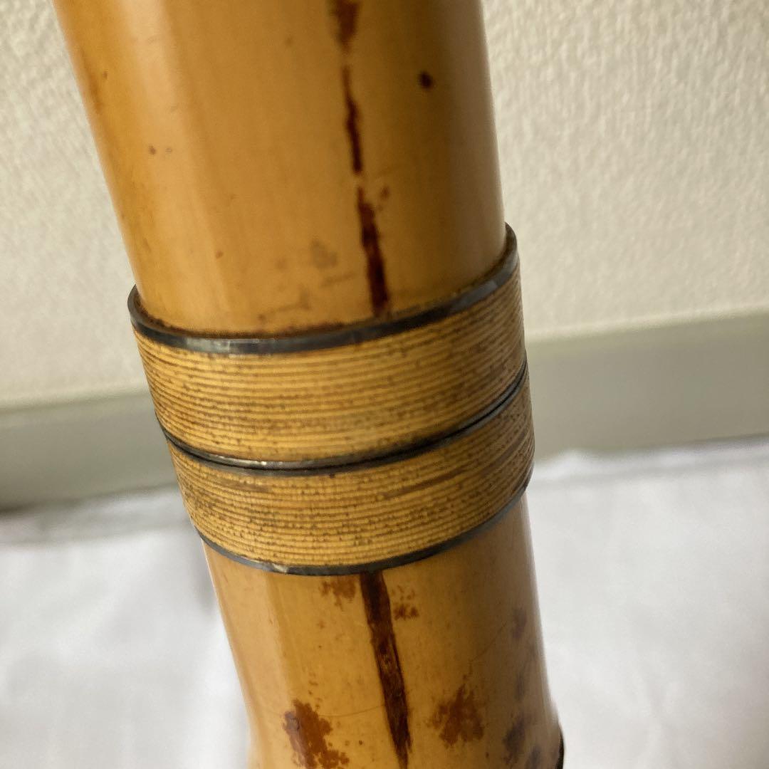 尺八大宝　45㎝・銘刻印大宝3ヶ所　ひび割れあり　NO.6