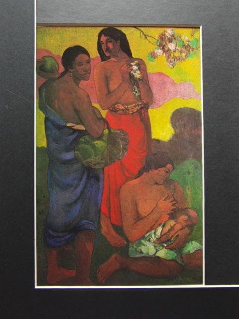ゴーギャン、【母性】、希少な画集画、新品高級額 額装付、状態良好