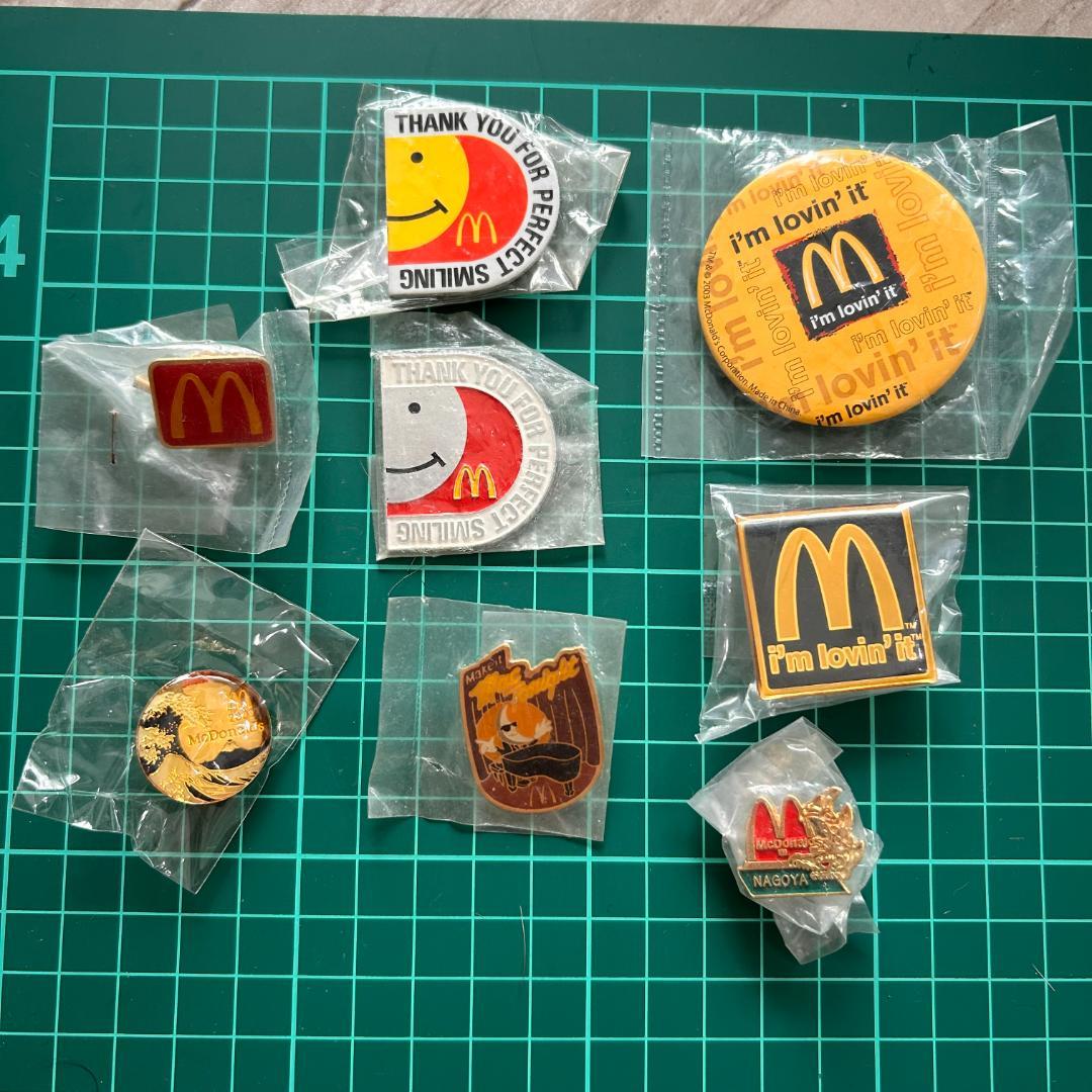 マクドナルド　ピンバッジ　缶バッジ　デッドストック　まとめセット　ヴィンテージ 買取実績】マクドナルドピンバッジ 15個セット | 【買取実績