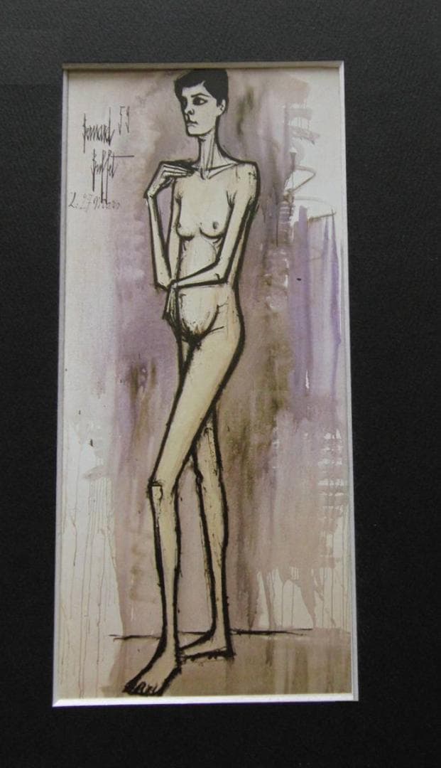 ベルナール・ビュッフェ【Annabel debout】希少な額装用画集より