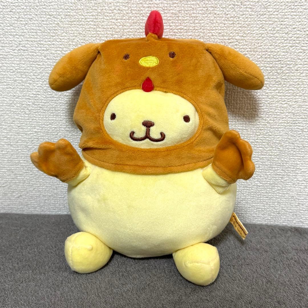 サンリオ ポムポムプリン 名古屋コーチン ぬいぐるみ むにゅぐるみ