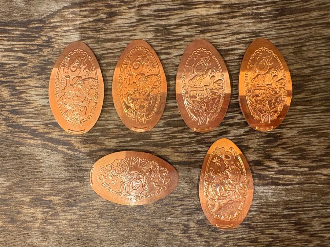 ディズニーシー 10周年 スーベニアメダル 6枚セット