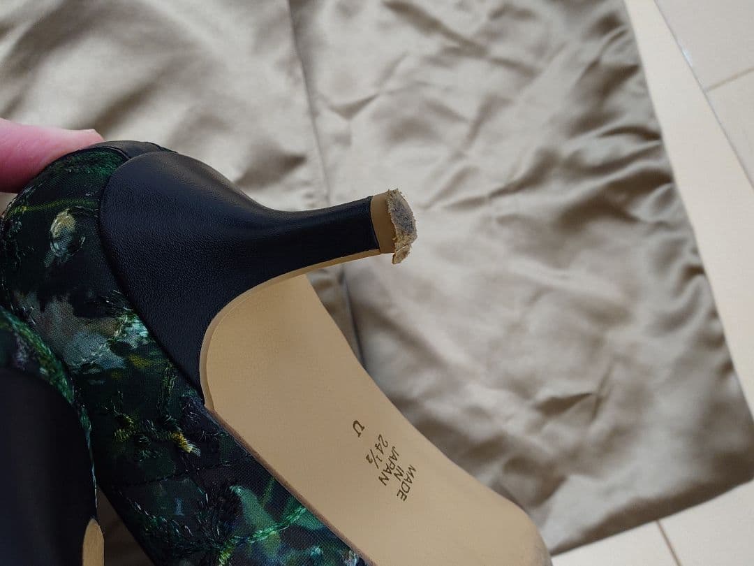 DIANA ダイアナ ルノワール 絵画シリーズ パンプス 24.5cm クロ