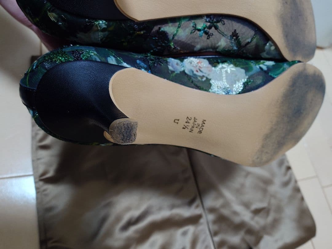 DIANA ダイアナ ルノワール 絵画シリーズ パンプス 24.5cm クロ