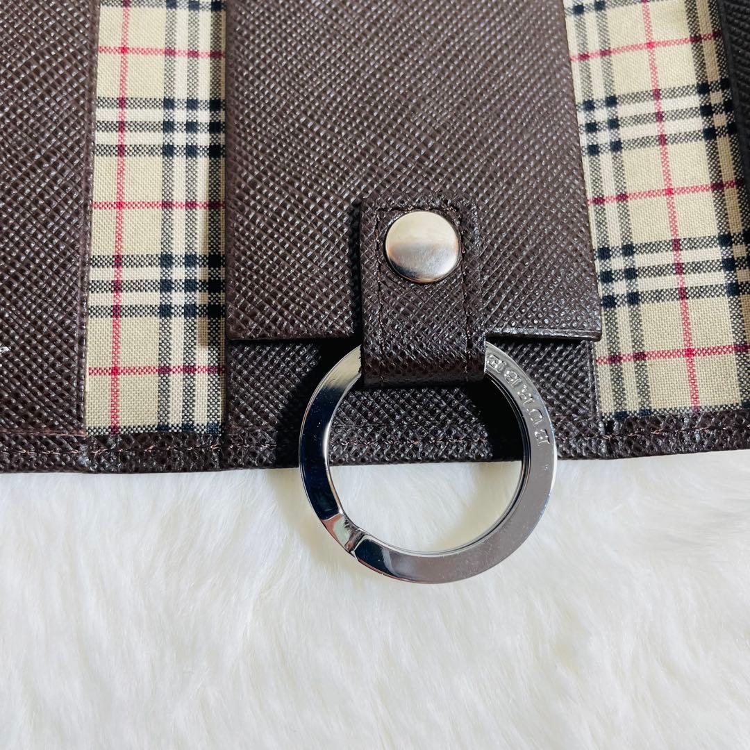 新品未使用 BURBERRY ノバチェック キーケース ブラック キーリング