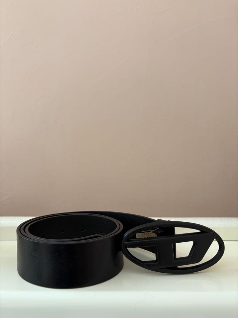 DIESEL ブラック　本革ベルト 80/32 B-GUARANTEE-A MENレザーベルト｜ブラック｜ディーゼル（DIESEL）公式