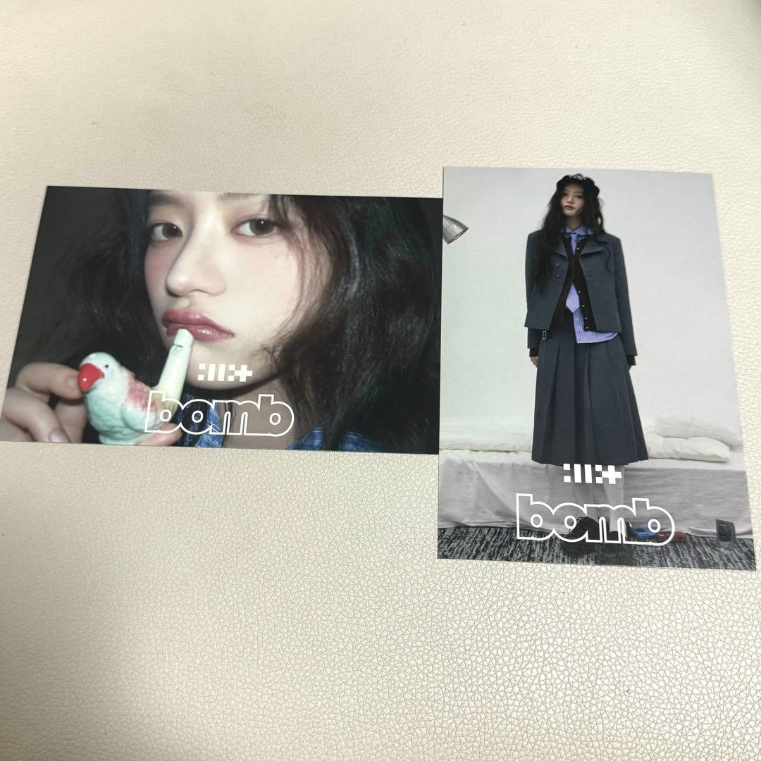 ILLIT bomb オフラインイベント ミンジュ 2種 コンプ ポストカード