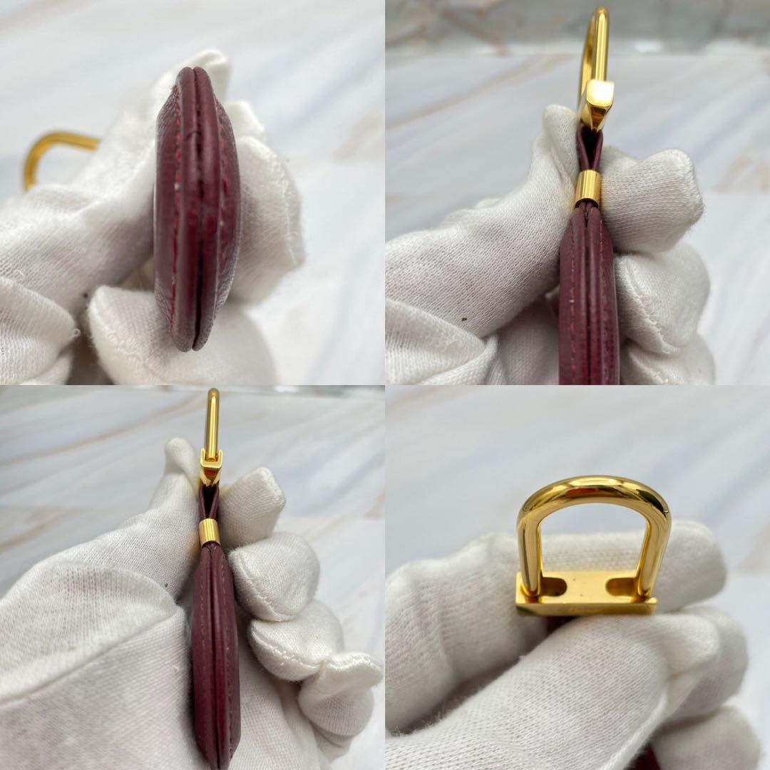 Cartier カルティエ キーリング キーホルダー マストライン ボルドー