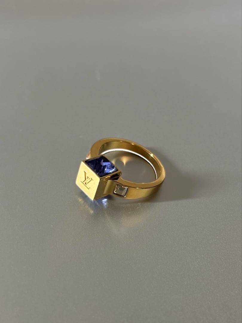 【超美品】LOUIS VUITTON リング 指輪 バーグ ギャンブル ストーン