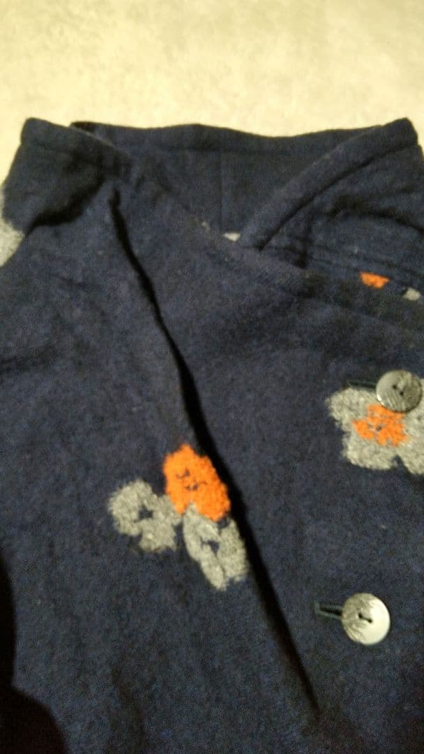 慈雨センソユニコJIUウール花柄コートアウター。 - メルカリ