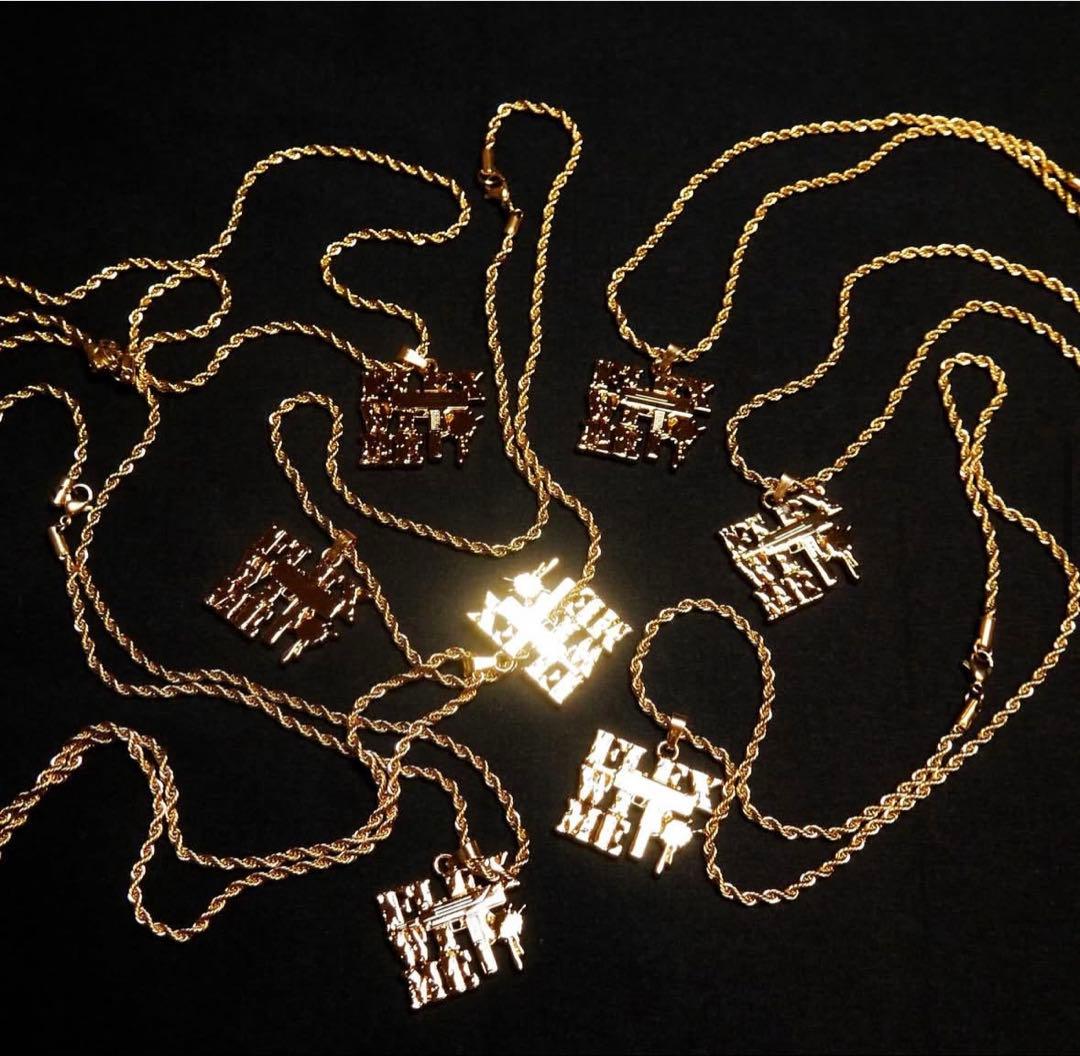 アクセサリー fwm logo gold necklace