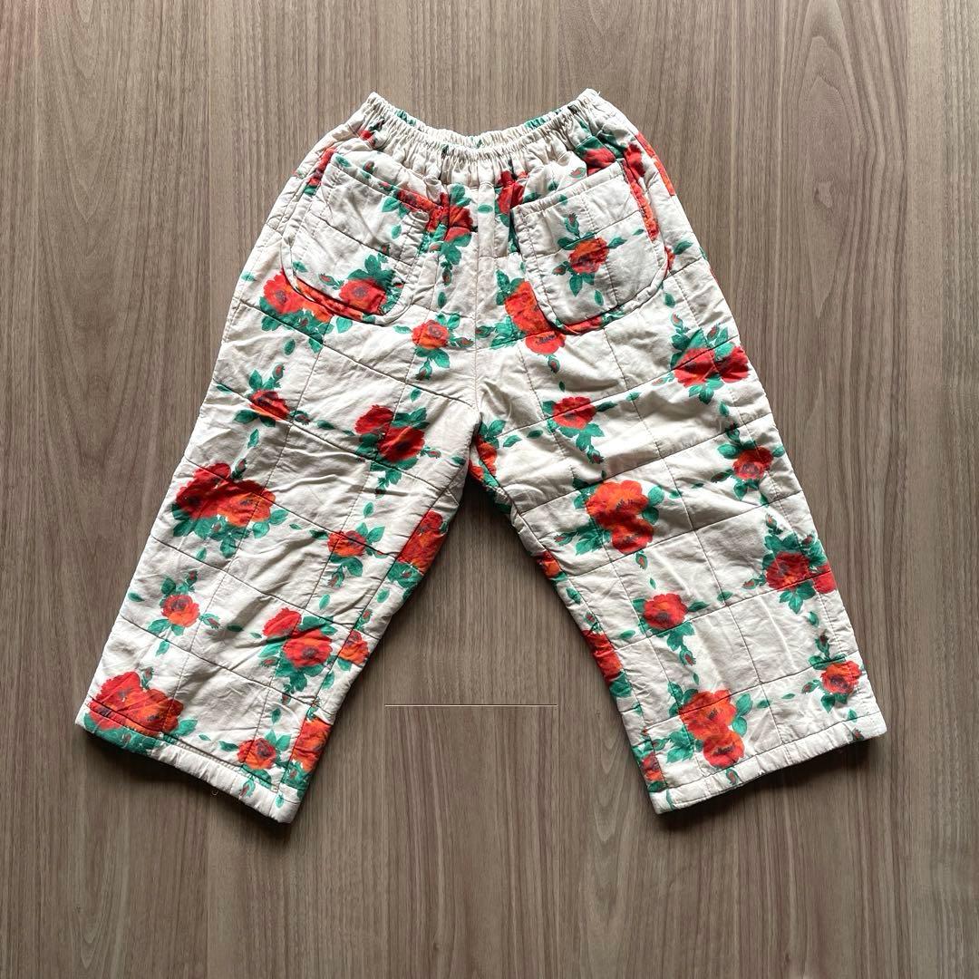 Yellow pelota 花柄キルティングパンツ FEKETE（フェケテ） パンツ floral quilted shorts / 花柄キルティング