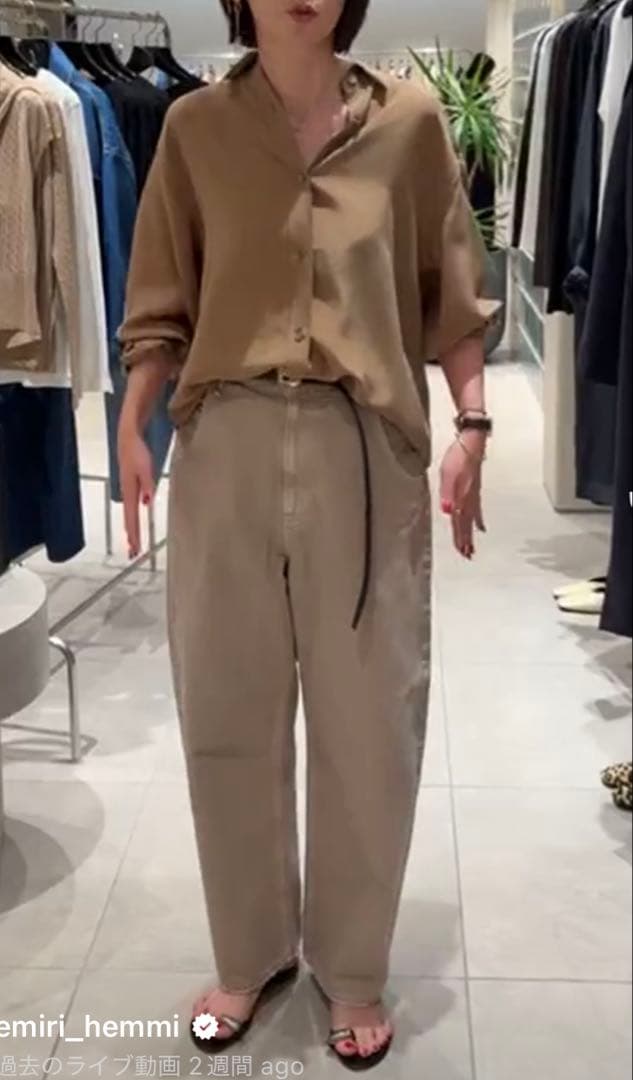 upper hights for conte ベージュデニムパンツ 23インチ - メルカリ