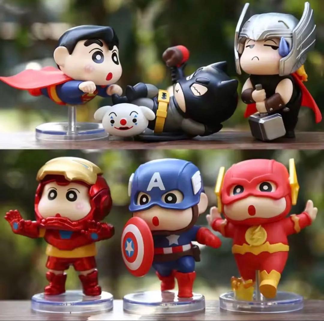クレヨンしんちゃん　 marvel、DC キャラ海外フィギュア クレヨンしんちゃん marvel DC キャラ海外フィギュア｜Yahoo!フリマ