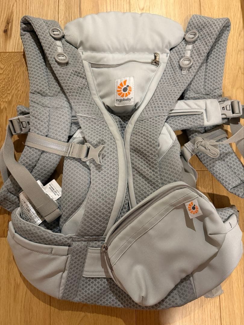 エルゴベビー　オムニブリーズ　パールグレー　ポーチ付