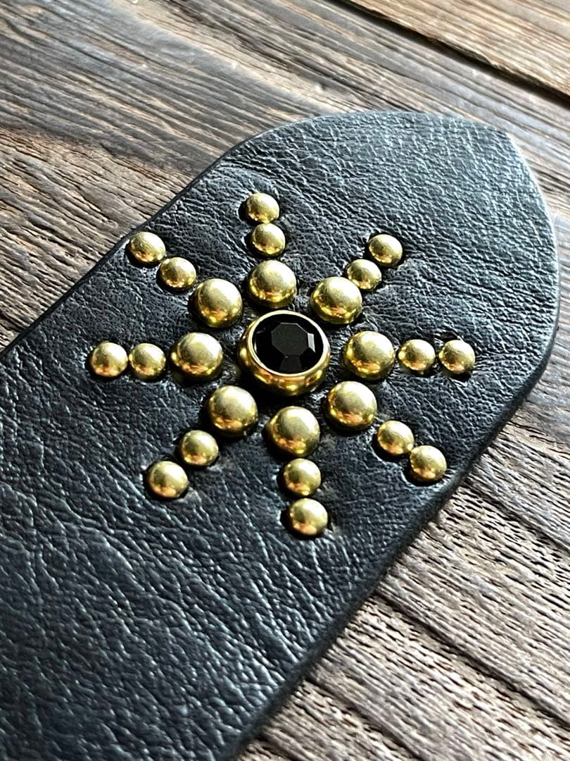 ディッキーズ874専用スタッズギャリソンベルト ミッスーリ真鍮HTC