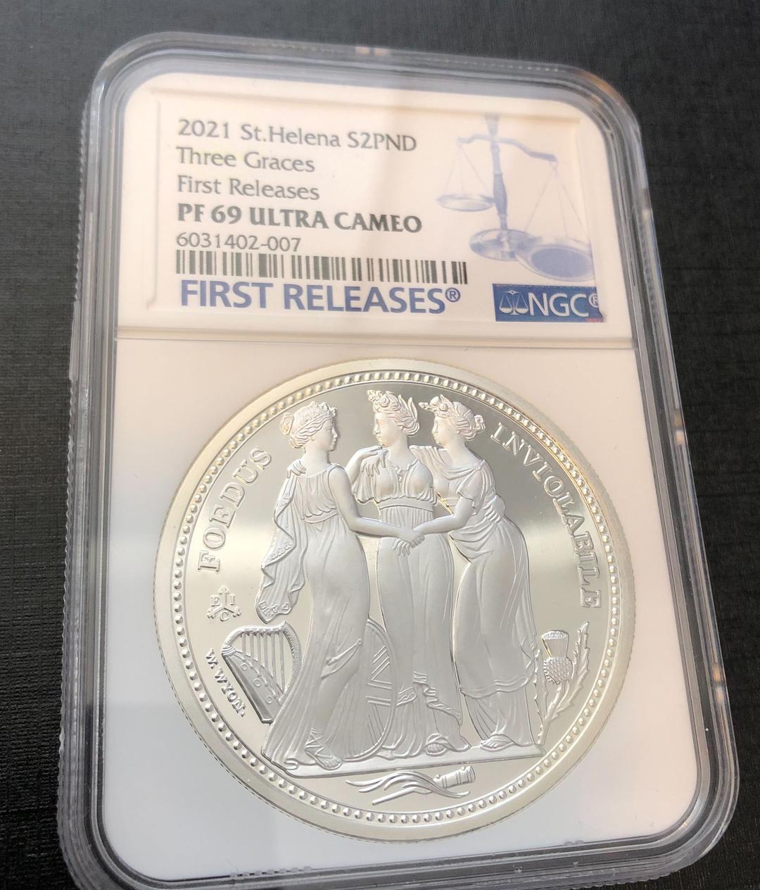 激安!2オンス　スリーグレイセスPF69准最高評価