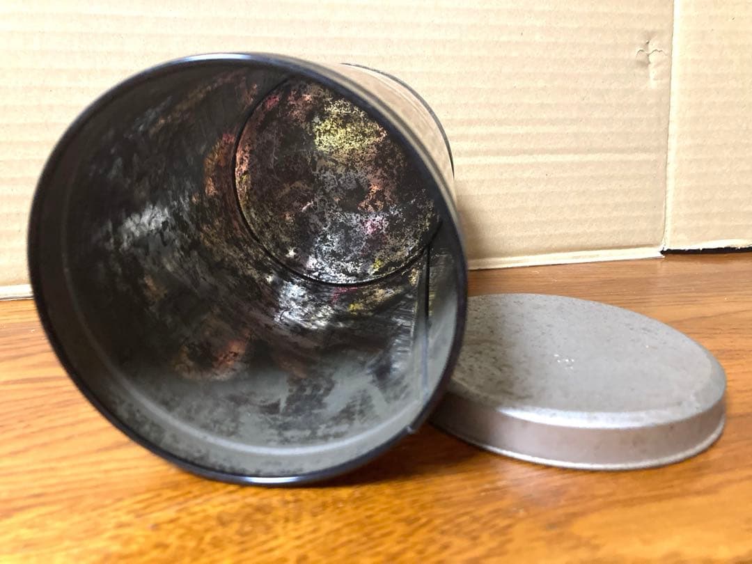 80年代 ビンテージ ナショナルネオハイトップ 乾電池缶 小物入れ 昭和