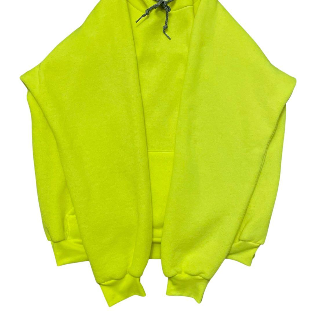 美品】CAMBER キャンバー USA製 裏サーマル スウェットパーカー 蛍光