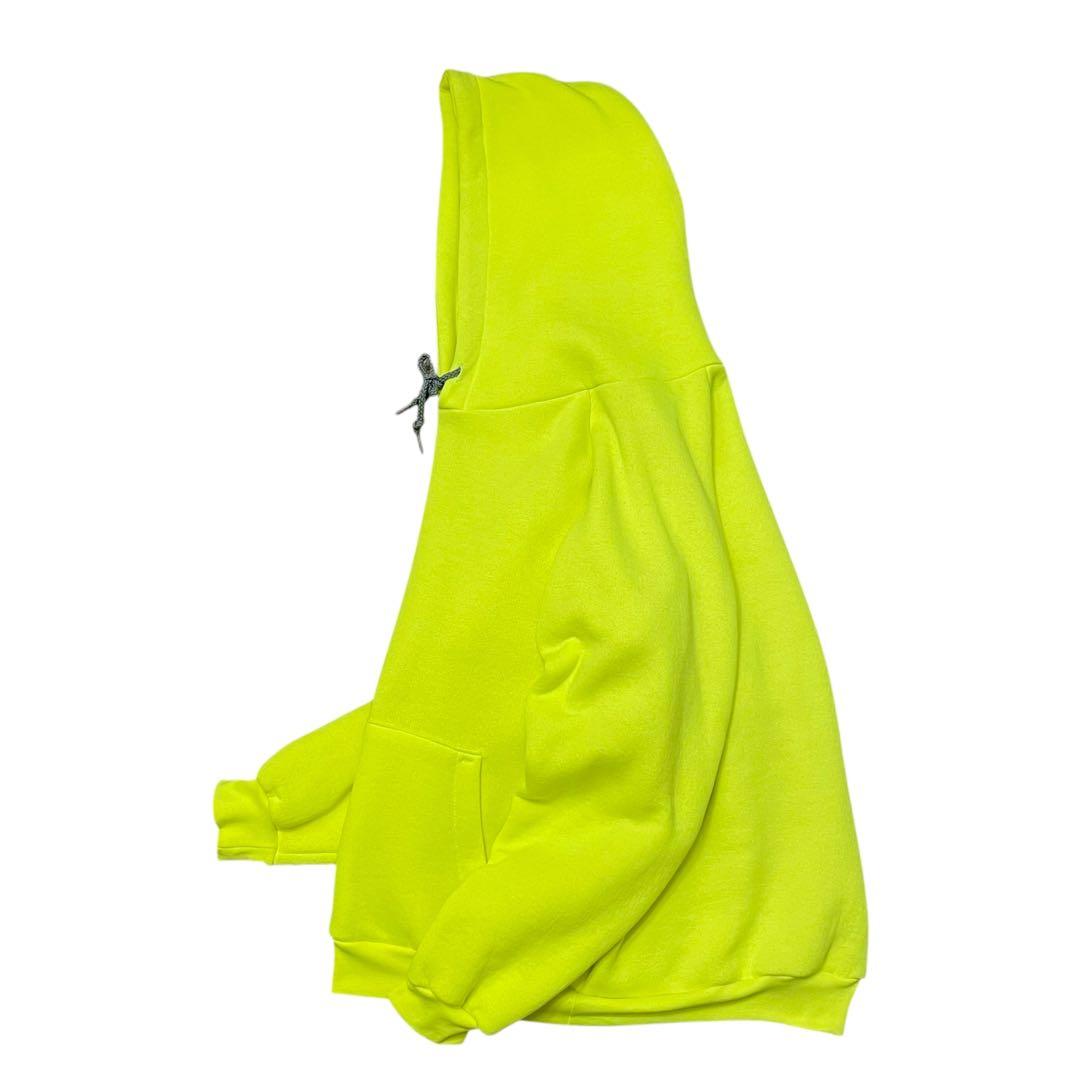 美品】CAMBER キャンバー USA製 裏サーマル スウェットパーカー 蛍光