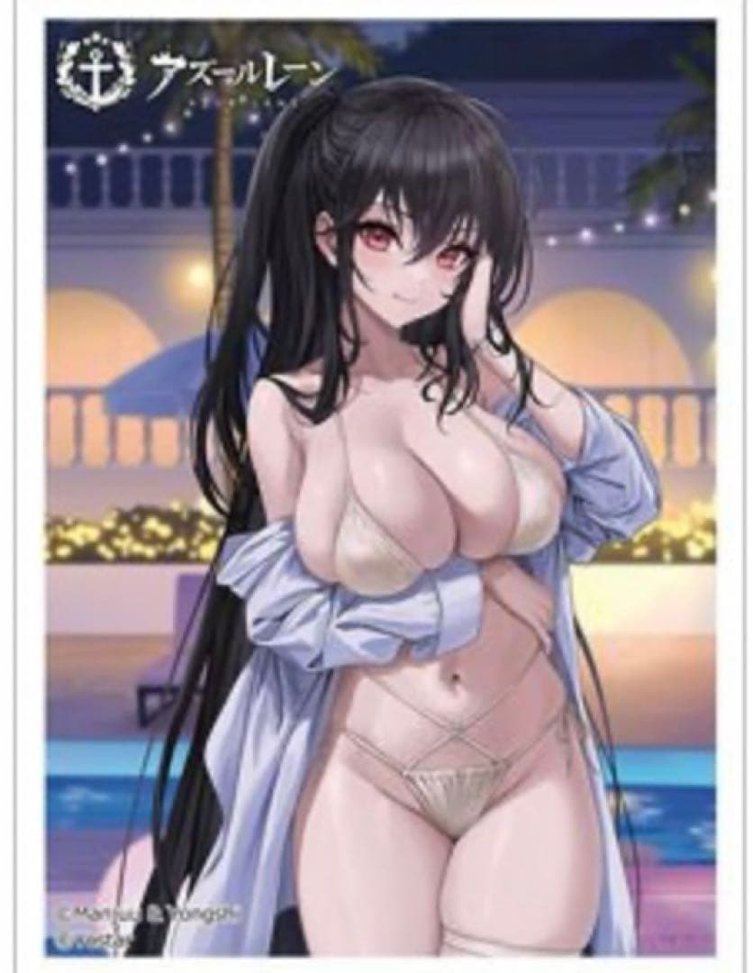 アズールレーン カーテン魂ラバーマットナイトプールキアサージ　大鳳　エーギル