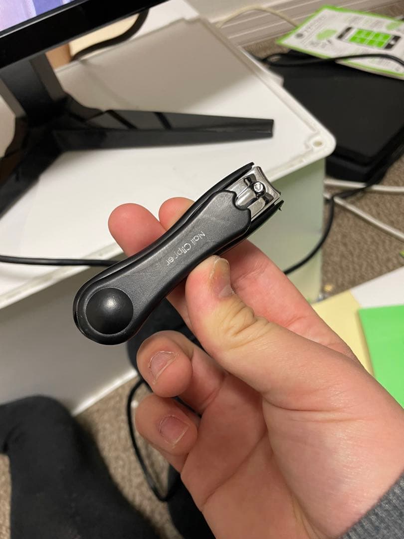 爪切り グリーンベル 匠の技 ステンレス製キャッチャー爪切り L曲線刃 G-1031