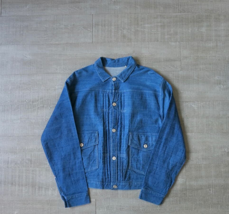 42 LEVI'S VINTAGE CLOTHING トリプルプリーツブラウス