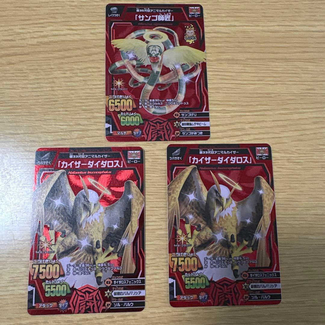 グレートアニマルカイザー カイザーダイダロス サンゴ師匠 銅レア