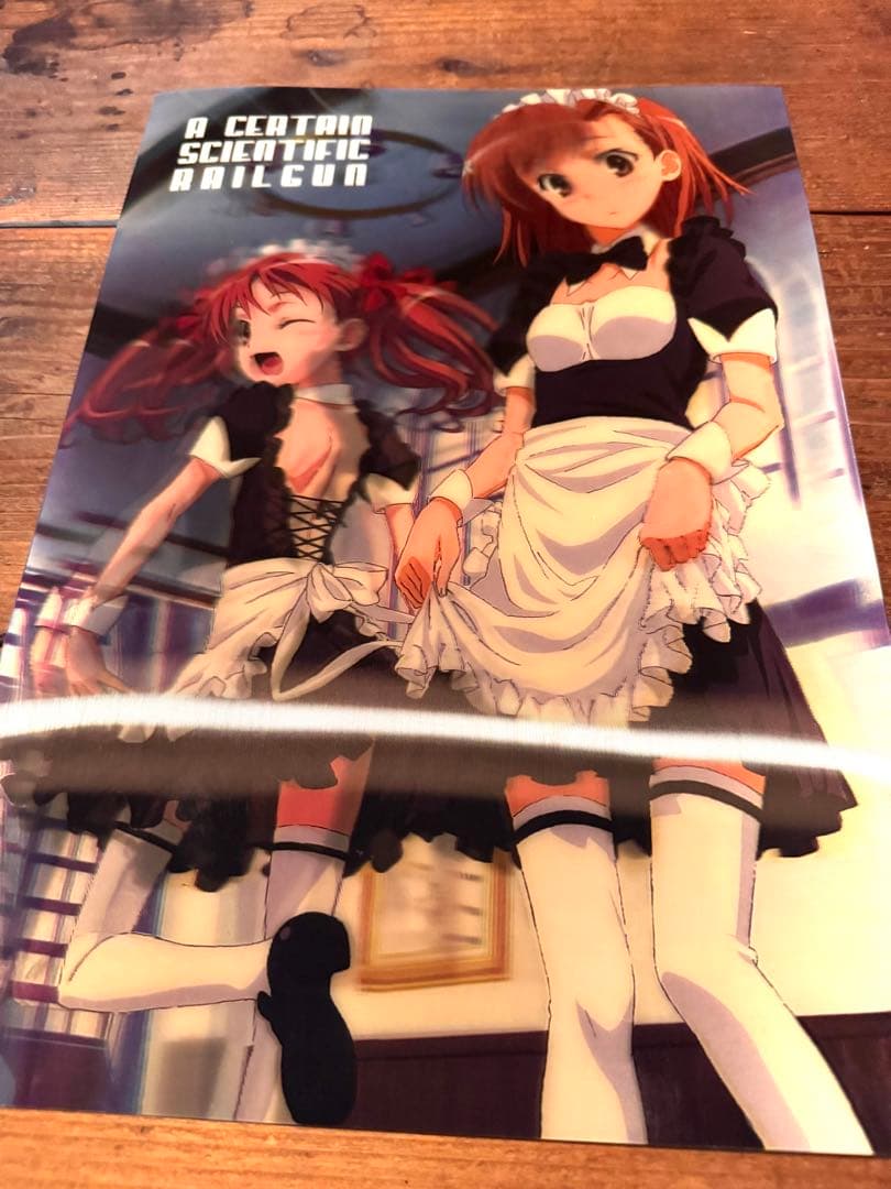 レア⭐︎とある科学の超電磁砲 御坂美琴3Dポスター クリアイラスト