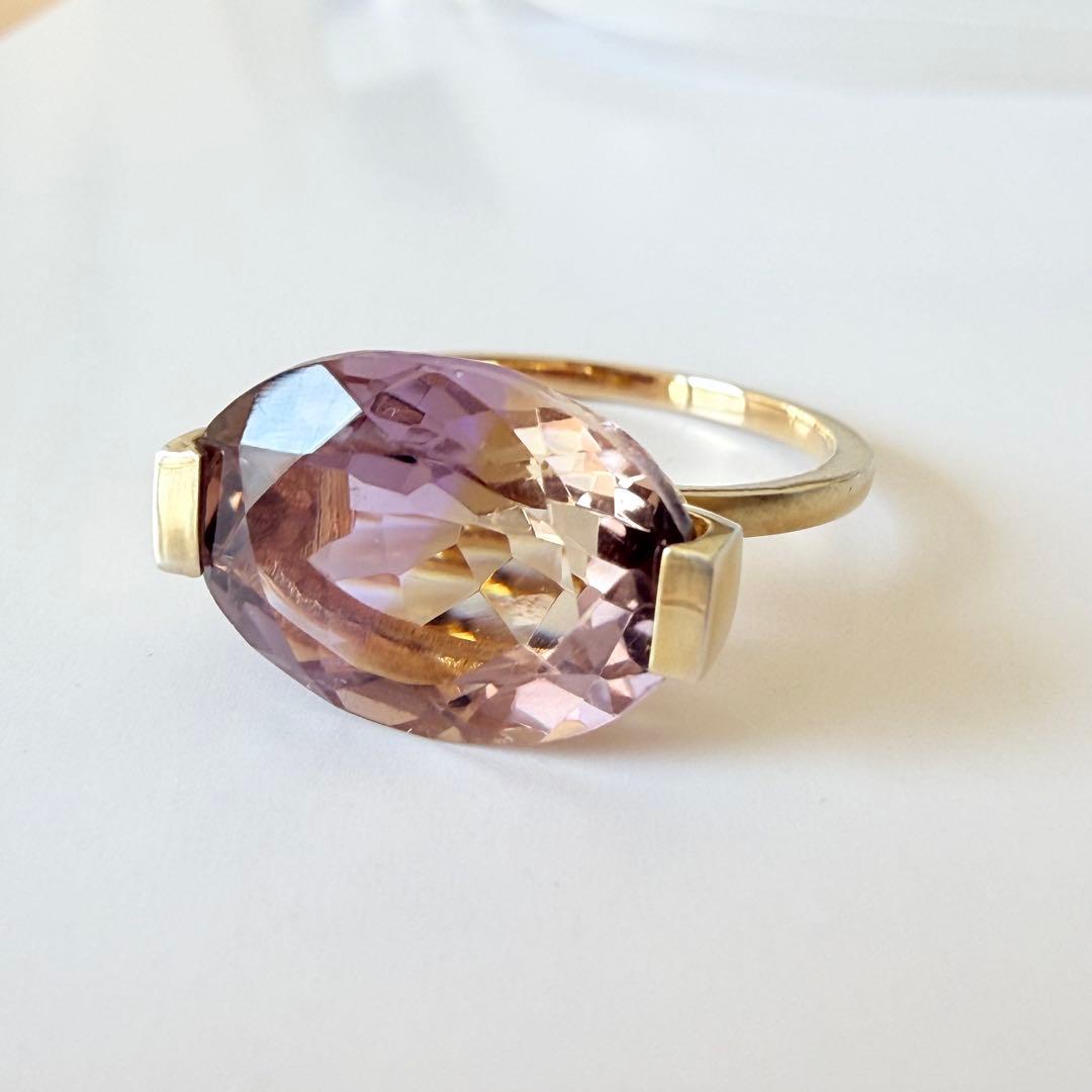 アルティーダウード [ancient]オーバルアメトリン リング　13号　925