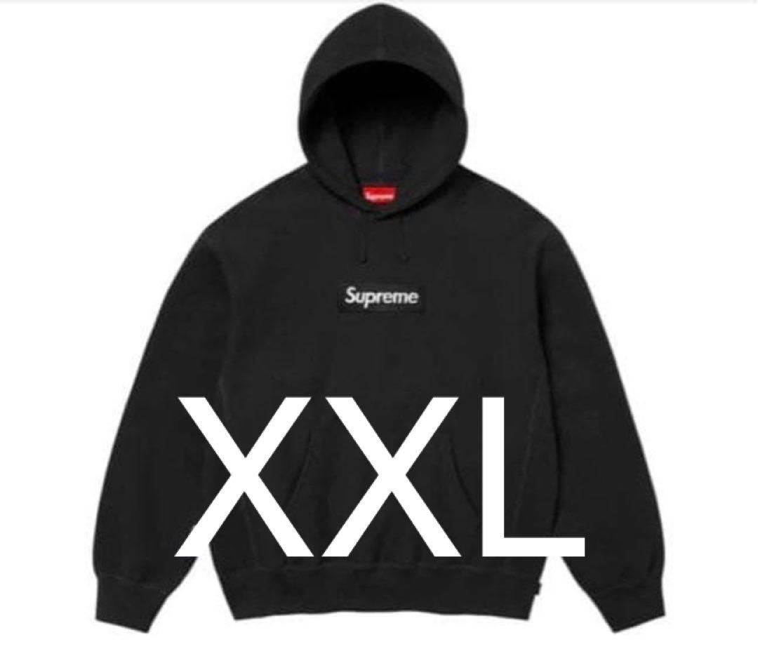 【新品】Supreme ボックスロゴ フーディ 25FW XXL 黒 匿名配送