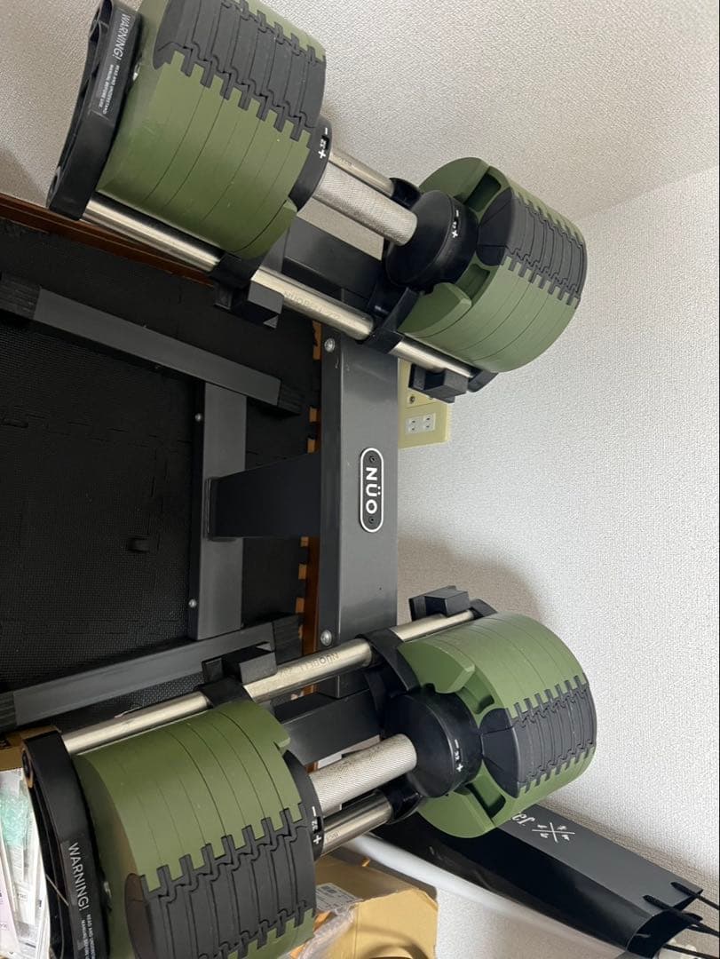 NÜOBELL 232 可変式ダンベル グリーン 楽天市場】【5日はP最大10倍&1,000円OFFcp！】【NUO 正規代理店 2年